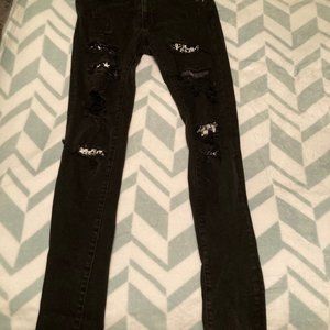 Amiri Art Patch Jeans